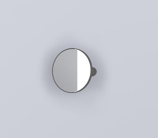 Cielo Arcadia Pluto Specchio 40 Cm tondo senza Luce Led Ed Interruttore In Metallo Cemento