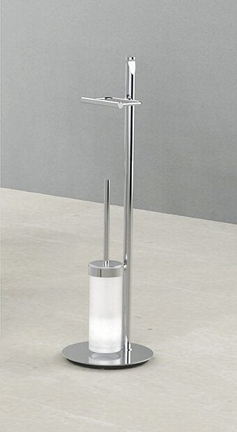 Colombo Planets B9816 Piantana portarotolo e portascopino cromo