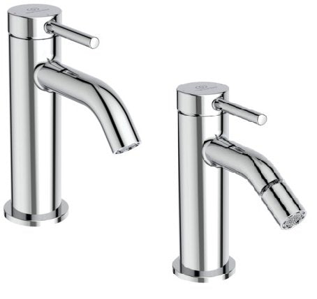 Ideal Standard Ceraline Nuovo Miscelatori lavabo Bidet scarico Click Clack Cromo BD759AA + BD849AA