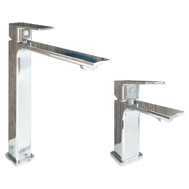 Coppia rubinetti lavabo alto per ciotola e bidet cromo Ten