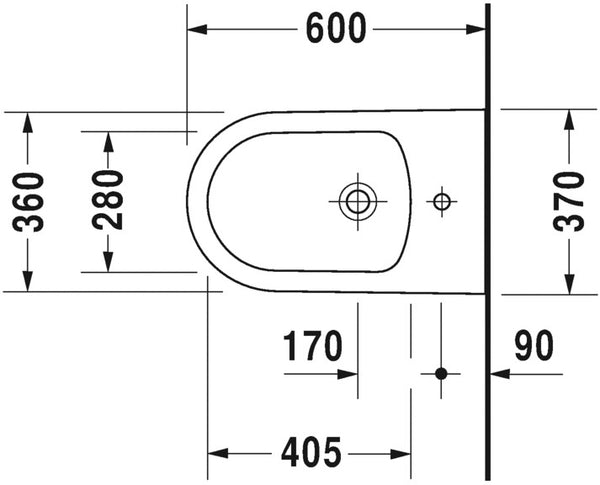 Duravit ME by Starck coppia sanitari Vaso Bidet A Pavimento 37x60 cm Sedile Rallentato Bianco