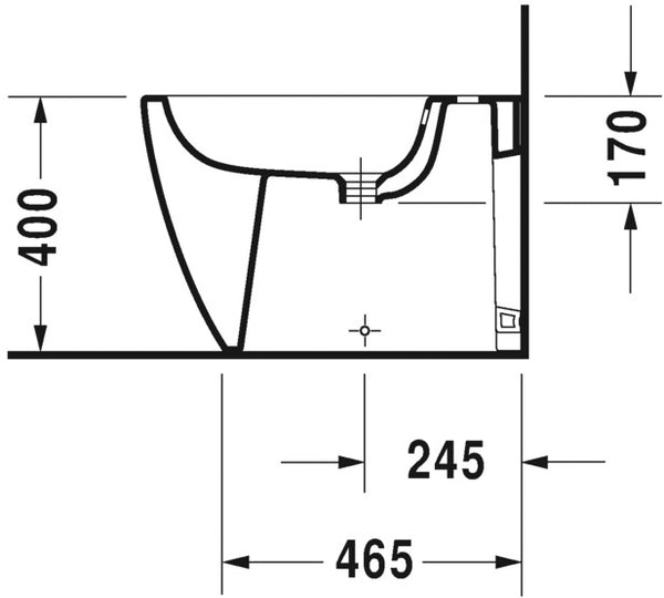Duravit ME by Starck coppia sanitari Vaso Bidet A Pavimento 37x60 cm Sedile Rallentato Bianco