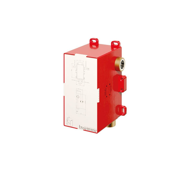 Treemme Corpo incasso modulare miscelatore vasca doccia con deviatore pulsante RWIT51B1ZZ03