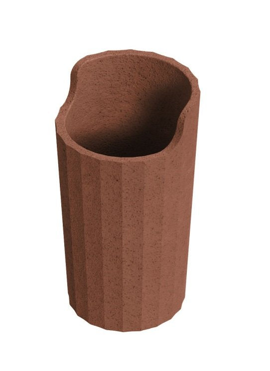 Cosmic L'Avenir bicchiere portaspazzolini da appoggio terracotta