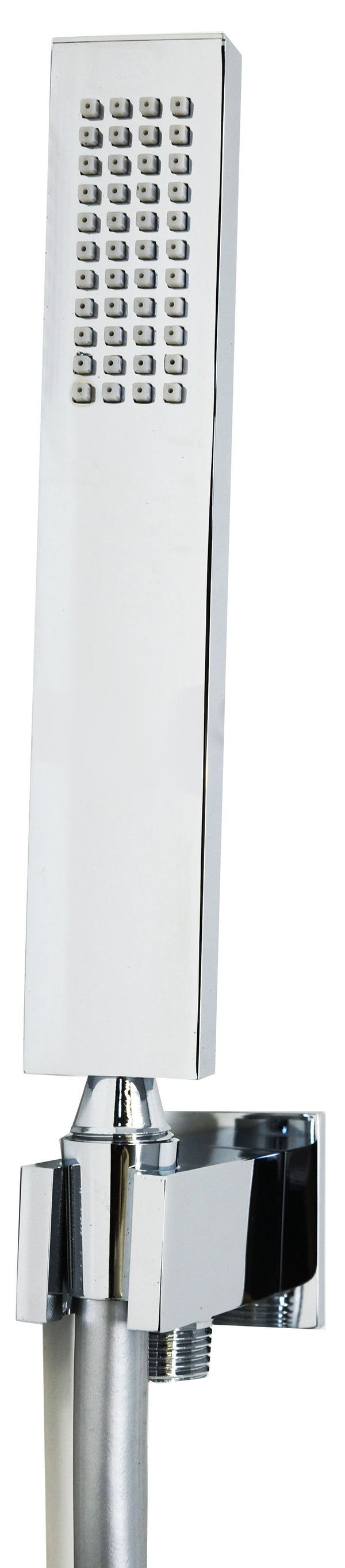 Set doccia incasso 2 vie con soffione 20x20 cm slim 2 mm quadro braccio 30 cm e doccetta in acciaio cromo Smart