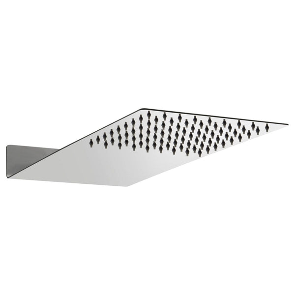 New Line Soffione Doccia Slim 20x45 Rettangolare A Parete In Acciaio Inox Cromo
