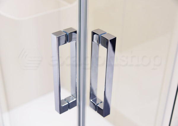 Box doccia 70x100 Marsiglia due ante scorrevoli reversibile H 195 cromo