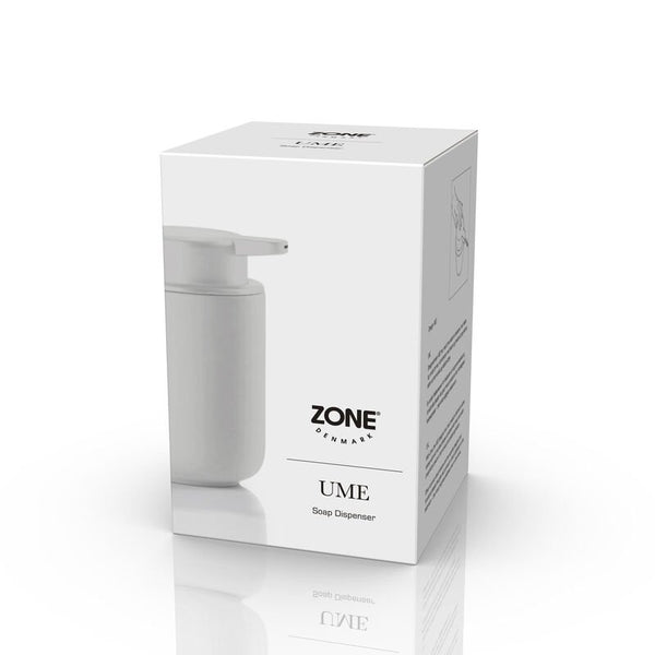 Dispenser sapone da appoggio 0,25 l in gres e abs soft touch grigio soft Zone denmark Ume