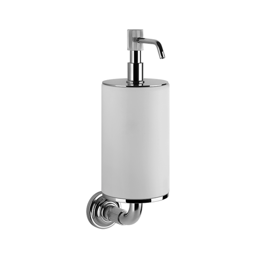 Dispenser sapone liquido a muro bianco cromo Venti20 65413 Gessi