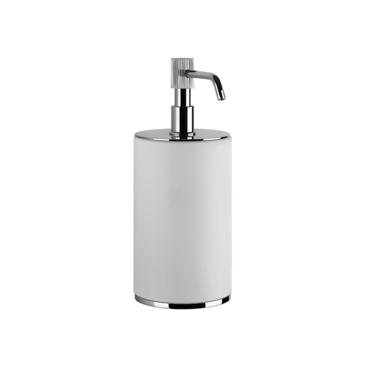 Dispenser sapone liquido da appoggio bianco cromo Venti20 65437 Gessi