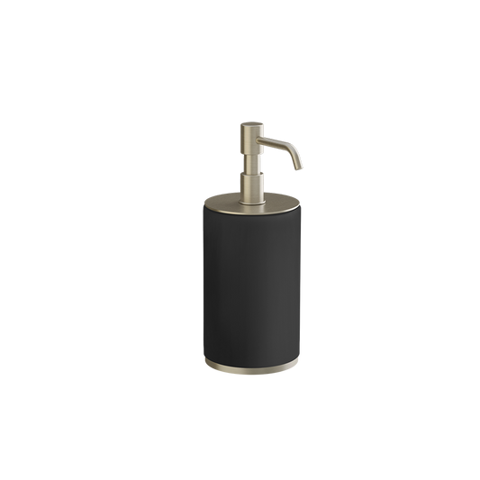 Dispenser sapone liquido da appoggio nero brass brushed 66438 Gessi
