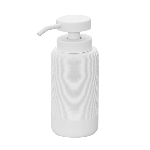 Dispenser sapone liquido in poliresina bianco Marika