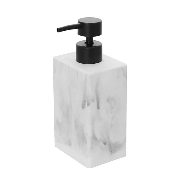 Dispenser sapone marmorizzato bianco Marmo