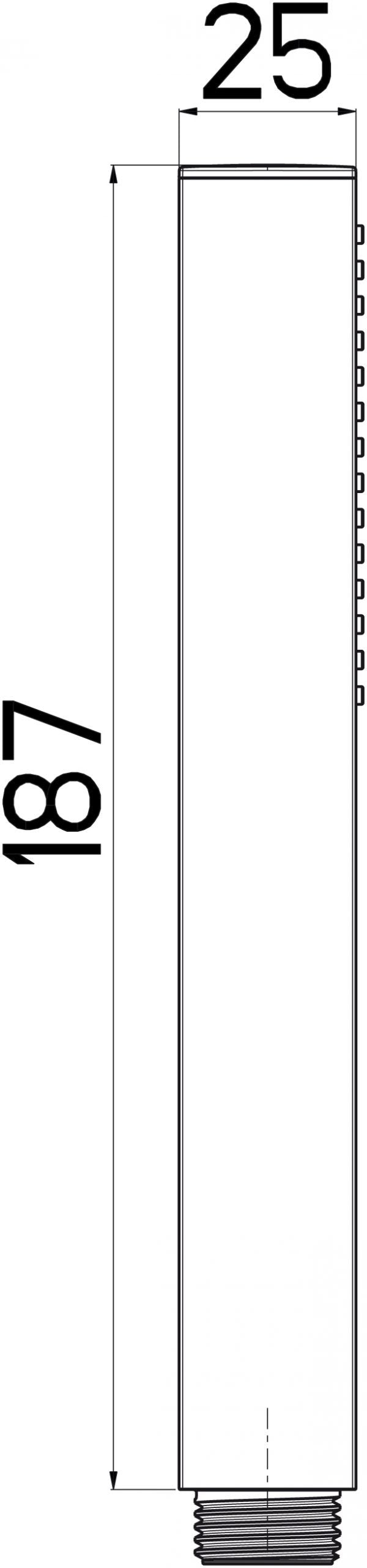 Doccetta Quadro in Metallo Cromo Stick B1405N Nikles