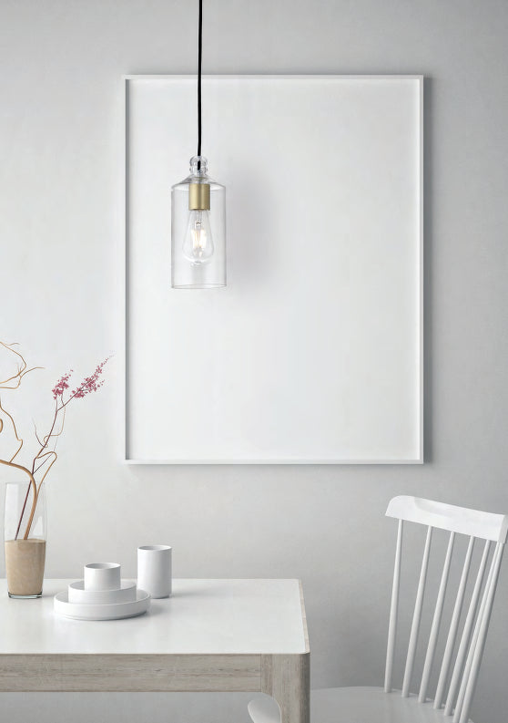 Miloox Ebe Lampada A Sospensione con diffusore in vetro trasparente