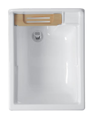 Colavene Jollywash mobile lavatoio 45x60 con cestello estraibile asse strofinatoio double face bianco lucido