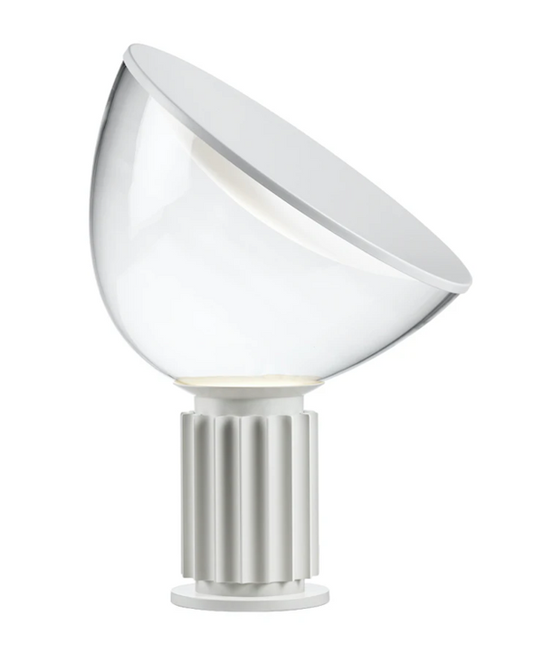 Flos TACCIA SMALL F6604009 lampada da tavolo a luce indiretta e riflessa in vetro e alluminio bianco opaco