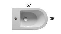 Coppia Sanitari Sospesi Vaso senza brida Bidet e Sedile rallentato Bianco Opaco Ceramica Globo Forty3