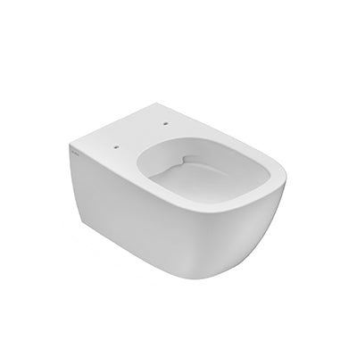 Coppia sanitari Bidet e vaso sospesi con sedile rallentato in duroplast Bianco Genesis Ceramica Globo
