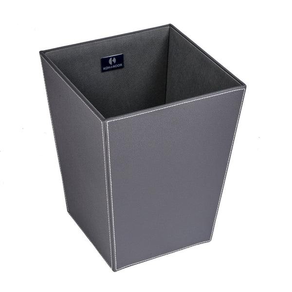 Koh-i-noor cestino getta carta in ecopelle antracite