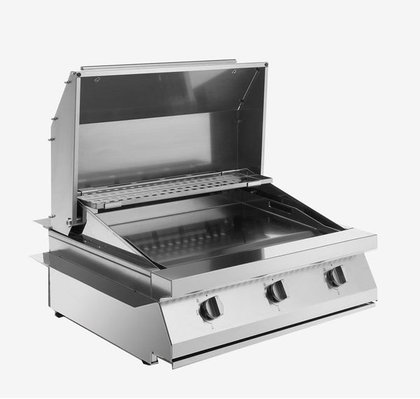 Schema tecnico di installazione di Palazzetti Gioia barbecue a gas da appoggio con piastra Acciaio con canna fumaria