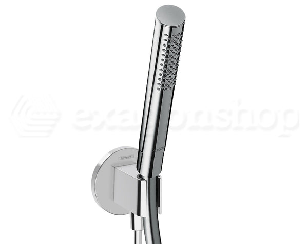 Hansgrohe kit doccia con soffione croma 1jet 28 cm braccio doccia vernis 24 cm doccetta starck 1 jet con supporto e flessibile 160 cm cromo