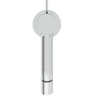 Ideal standard joy coppia miscelatori bidet e lavabo alto Cromo Lucido ambientato su piano bagno con accessori