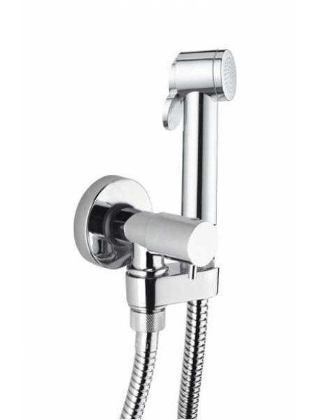Bossini Paloma Idroscopino wc monogetto con pulsante e Flessibile cromo