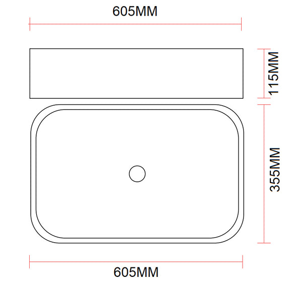 Mobile bagno tabacco bianco lucido 80x50 Oasy un cassetto con top e lavabo rettangolare da appoggio