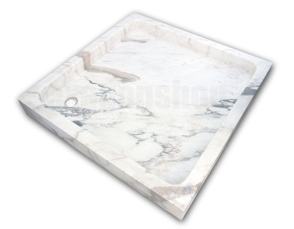 Piatto Doccia 90x90 quadrato In Marmo bianco T1045dn Ideal Standard