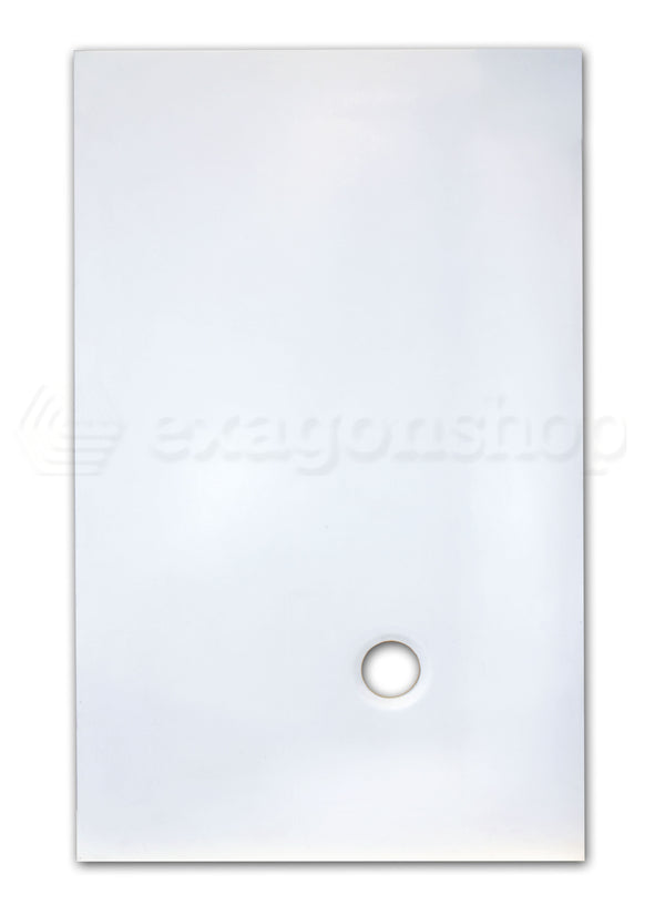 Antonio Lupi Piatto Doccia 75x120 Cm senza piletta In Corian Bianco