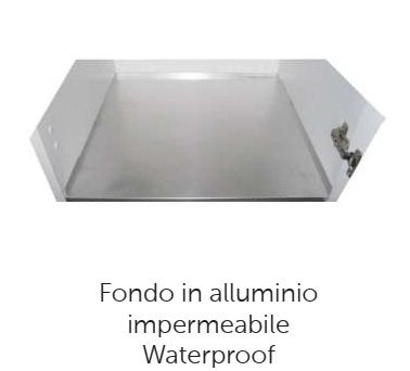 Adele mobile lavanderia con lavatoio specchio pensile noce bianco lucido