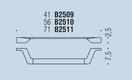 Colombo Alize Portasciugamani 71 cm a parete Cromo, dettaglio ravvicinato del materiale e dell'aggancio - Colombo Design