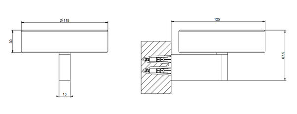 Porta sapone a muro bianco brass brushed 66401 Gessi