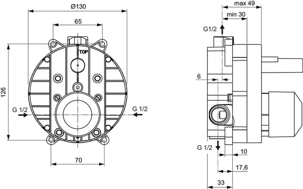 Ideal Standard A1300NU Corpo Incasso Universale