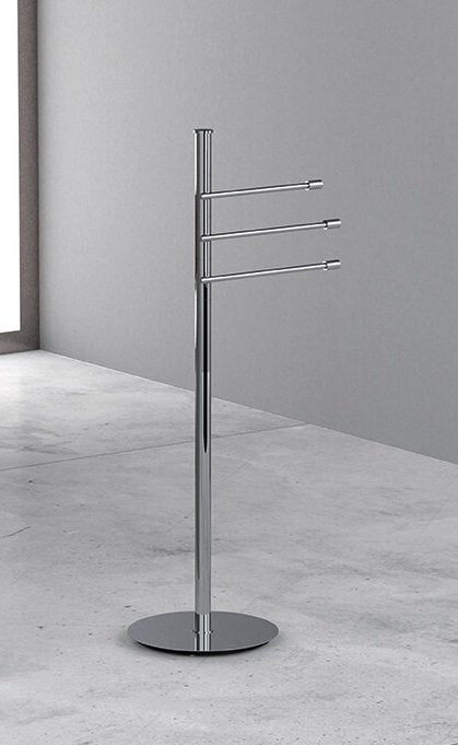 Colombo Isole B9415 Piantana portasciugamani in ottone cromo