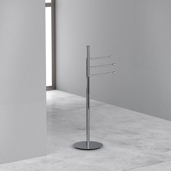 Colombo Isole B9415 Piantana portasciugamani in ottone cromo