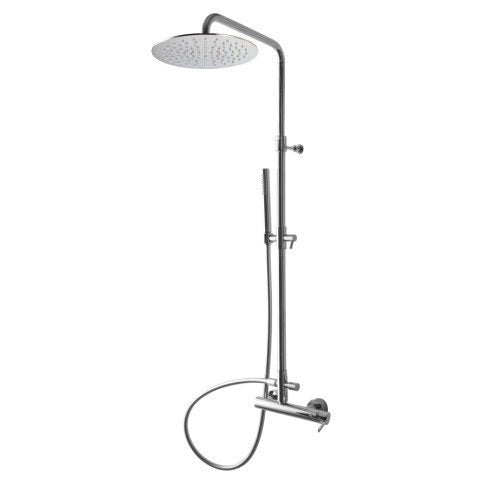 Treemme Time Time-out IT5160CCTLZZ colonna doccia con gruppo doccetta e soffione 25 cm anticalcare in ottone cromo
