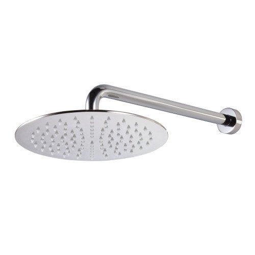 Treemme T30 soffione doccia 25 cm tondo a parete anticalcare con braccio cromo