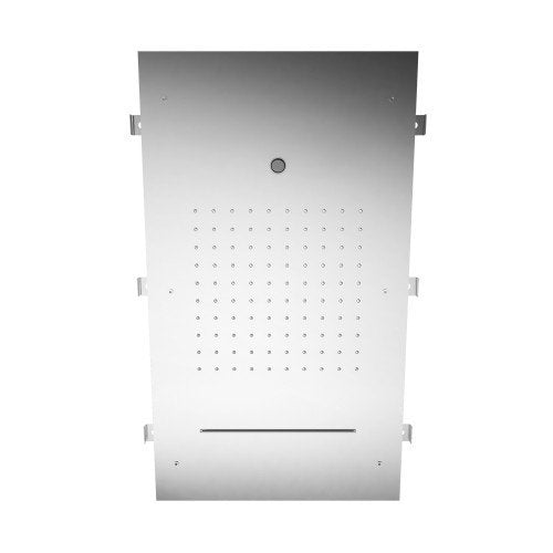 Treemme ITRTBR385IS soffione doccia 70x40 ad incasso con pioggia cascata e getto inox satinato
