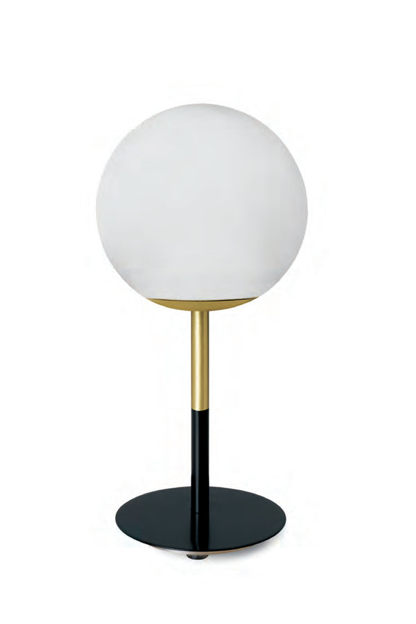 Jugen Miloox Lampada Da Tavolo 15 cm nero e ottone spazzolato