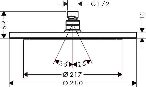 Kit Doccia con soffione tondo 28 cm braccio supporto con doccetta stick e flessibile 160 cm cromo Hansgrohe
