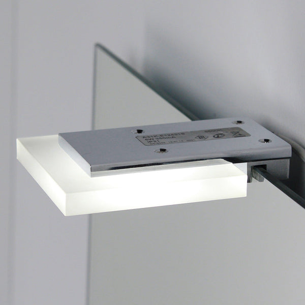 Koh-i-noor 7905 lampada led applique quadra per specchio 250 lm IP23 in metacrilato