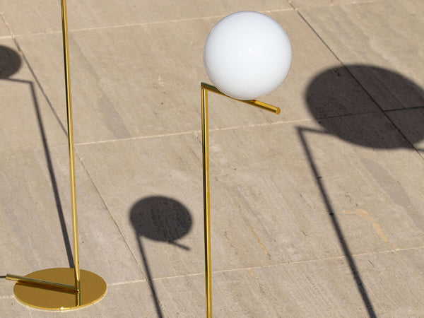 Flos IC F1 10 Anniversary Lampada a terra Oro con dimmer F3151059