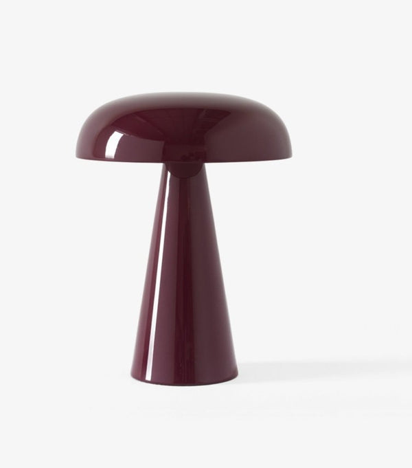 &Tradition Como SC53 Lampada fungo ricaricabile red brown Rosso, vista posteriore con attacco elettrico