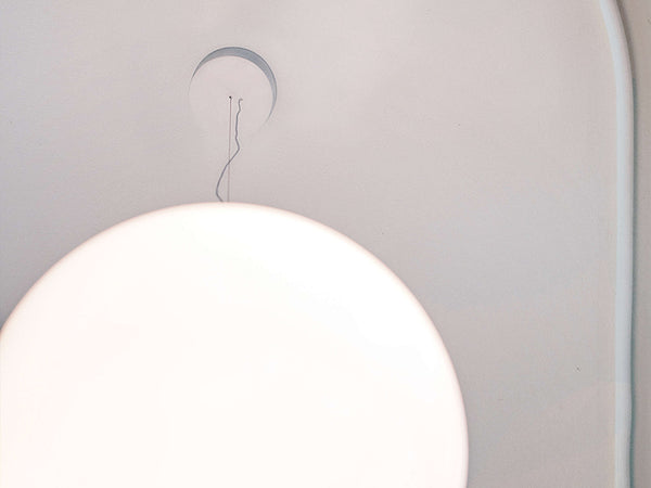 Lampada sfera a sospensione 45 cm 30W E27 dimmerabile in vetro semitrasparente bianco My Sphere F1920009 Flos