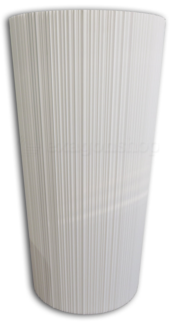 Lavabo 47x85 freestanding a pavimento in Flumood bianco Antonio Lupi Plisse
