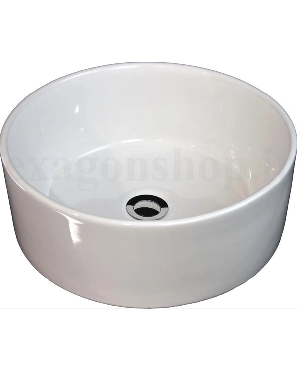 Mobile bagno clear grey 80x45 Mango top noce e lavabo da appoggio in ceramica lucida