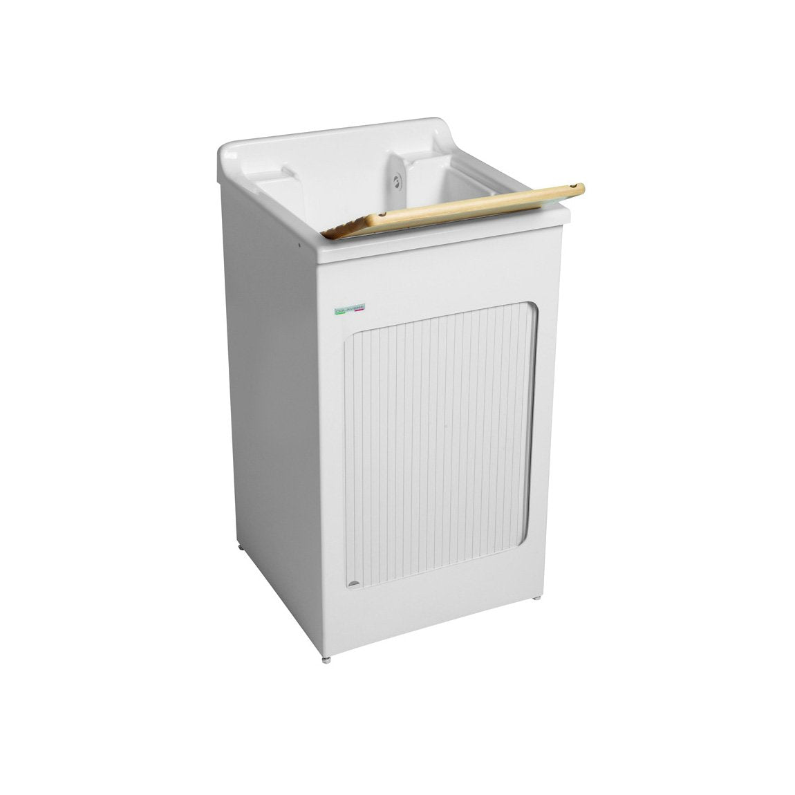 Colavene Lavacril mobile lavatoio 50x50 con serrandina a scomparsa laterale in abs metacrilato bianco
