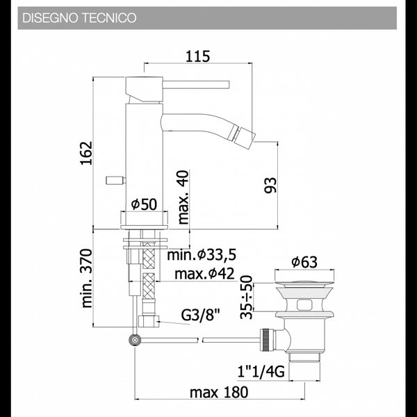 Paffoni Light Miscelatore Lavabo Bidet E Vasca Cromo